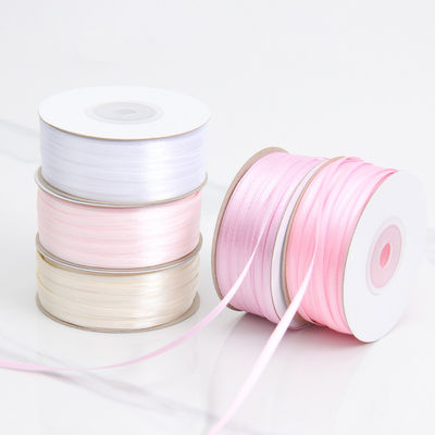3 mm smal gevarieerde kleur Custom High Durability Polyester Satin Ribbon voor cadeau verpakking