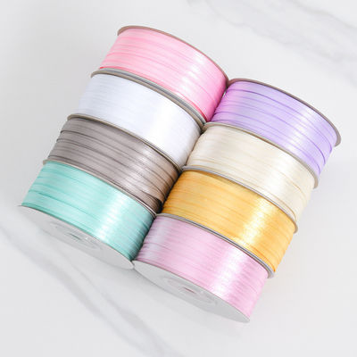 3 mm smal gevarieerde kleur Custom High Durability Polyester Satin Ribbon voor cadeau verpakking