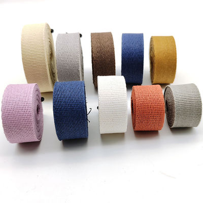 GRS Herribone Geweven Papier Ribbon Roll Plain Patroon Verscheiden Kleur Solid