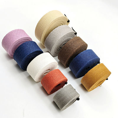 GRS Herribone Geweven Papier Ribbon Roll Plain Patroon Verscheiden Kleur Solid