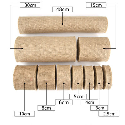 10 Yards Jute Burlap Ribbon Plain Woven Cut Edges Burlap Kerst Ribbon