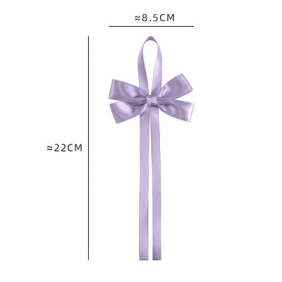 Goud voorgebonden satine lint boog met elastische lus satine lint voor cadeau verpakking
