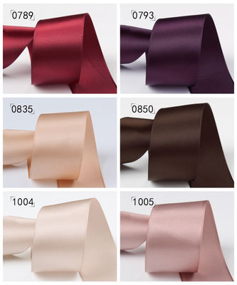 25 mm dubbelzijdig polyester satin lint voor kleding accessoires