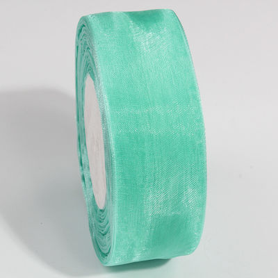 2.5 cm polyester organza lint voor DIY bogen of bruiloft decoratie of cake wikkelen