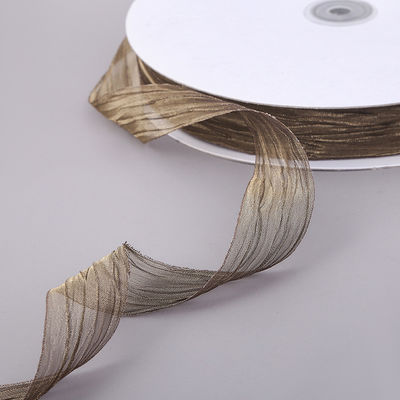 Geschenkverpakking 25 mm Organza lint Korea 2,5 cm Sheer Wired lint