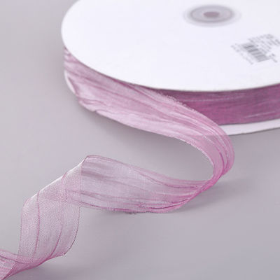 Geschenkverpakking 25 mm Organza lint Korea 2,5 cm Sheer Wired lint