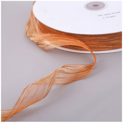 Geschenkverpakking 25 mm Organza lint Korea 2,5 cm Sheer Wired lint