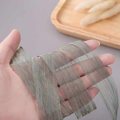 Geschenkverpakking 25 mm Organza lint Korea 2,5 cm Sheer Wired lint