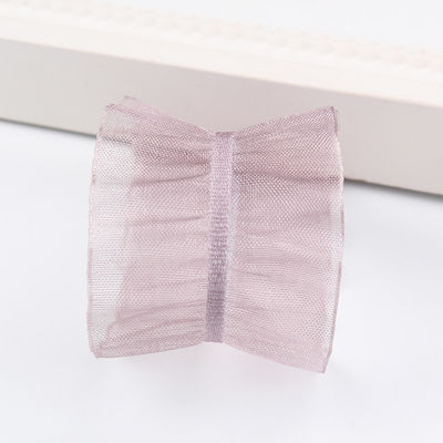 25mm voor 38mm Wrinkle Edge Polyester Organza Ribbon voor DIY Hair Ribbon Bow
