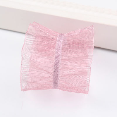 25mm voor 38mm Wrinkle Edge Polyester Organza Ribbon voor DIY Hair Ribbon Bow