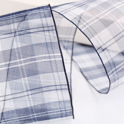 6mm-38mm plaid polyester organza lint voor bloemen chocolade cadeau verpakking