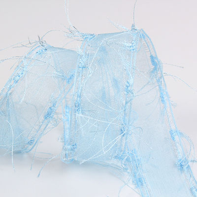 25mm-50mm Tassel Edge Polyester Organza Ribbon voor Bloem Chocolade Geschenkverpakking en Kleding Decoratie