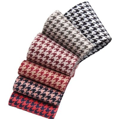40 mm Double Face Polyester Hound Stooth Ribbon voor het maken van lintboog en kledingversiering