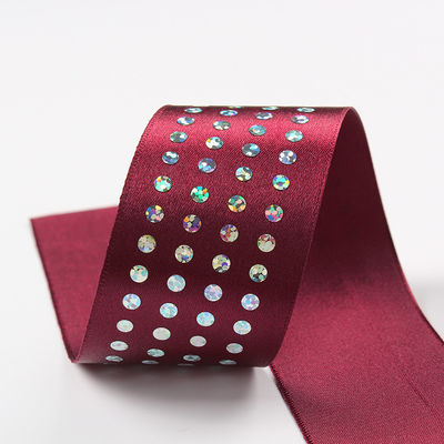 Eenzijdig Diamond Poly Satin Ribbon 5mm-50mm Polyester Satin Ribbon