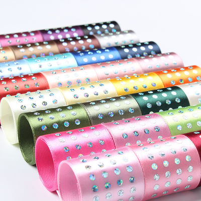Eenzijdig Diamond Poly Satin Ribbon 5mm-50mm Polyester Satin Ribbon