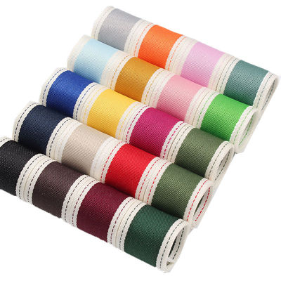 Genaaid polyester lint 6 mm-40 mm poly lint rollen Groen Rood