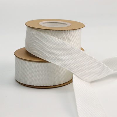 Polyester wit katoen twill tape ISO14001 Gepersonaliseerd katoen lint