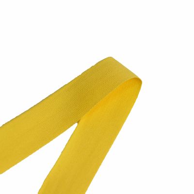 25mm solide gele twill tape 100% katoenen twill tape door de werf