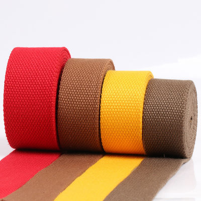 Rode bruine polyester katoen lintband voor tassen en koffers