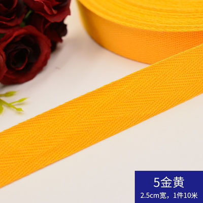 Herribone Design katoen lint paars oranje katoen twill tape