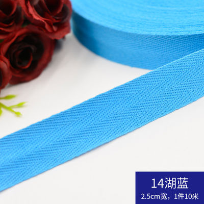 Herribone Design katoen lint paars oranje katoen twill tape