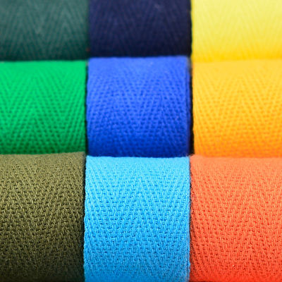Herribone Design katoen lint paars oranje katoen twill tape