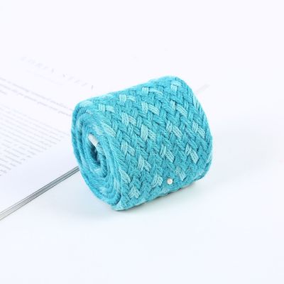 Geweven gevlochten jute lint Kleurrijk blauw jute lint Voor kerstboom
