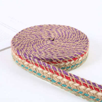 Geweven jute-slijmband Retro-goud-slijmband voor kleding