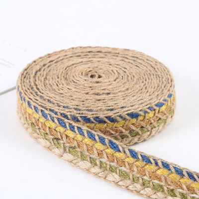 Geweven jute-slijmband Retro-goud-slijmband voor kleding