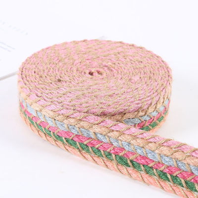 Geweven jute-slijmband Retro-goud-slijmband voor kleding