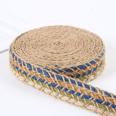 Geweven jute-slijmband Retro-goud-slijmband voor kleding