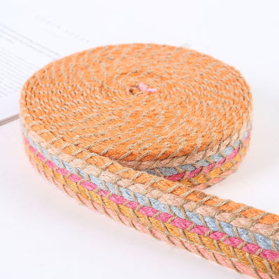 Geweven jute-slijmband Retro-goud-slijmband voor kleding
