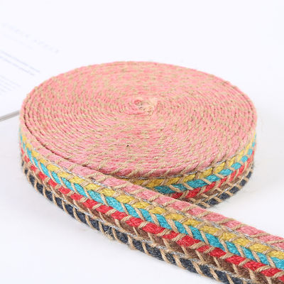 Geweven jute-slijmband Retro-goud-slijmband voor kleding