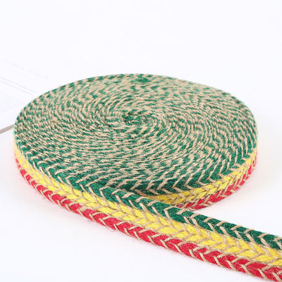 Geweven jute-slijmband Retro-goud-slijmband voor kleding