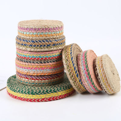 Geweven jute-slijmband Retro-goud-slijmband voor kleding