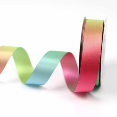 Kleur geleidelijke verandering Polyester lint 25 mm warm overdracht drukken