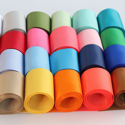 RPET Recycled Polyester Grosgrain Ribbon By The Yard GRS Certificaat