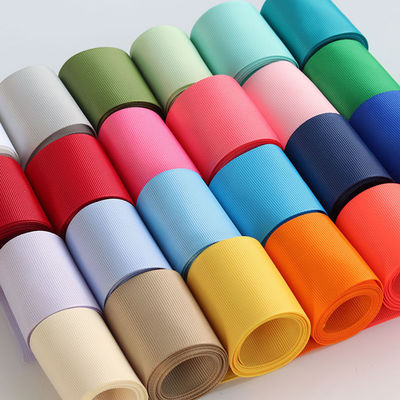 RPET Recycled Polyester Grosgrain Ribbon By The Yard GRS Certificaat