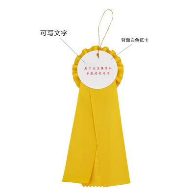 Wit Blauw Pre Made Satin Bows Medaille Satin Bows Voor Handwerk