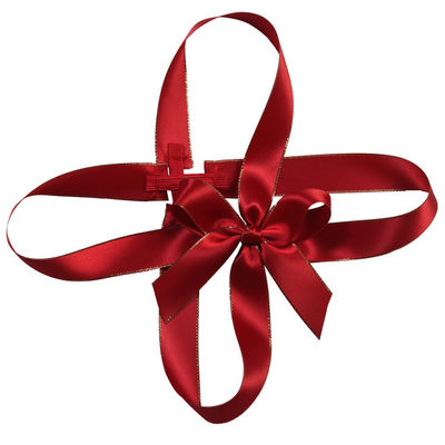 Gepersonaliseerde polyester satine lint bloemen voor feest decoratie