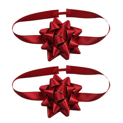 Gepersonaliseerde polyester satine lint bloemen voor feest decoratie