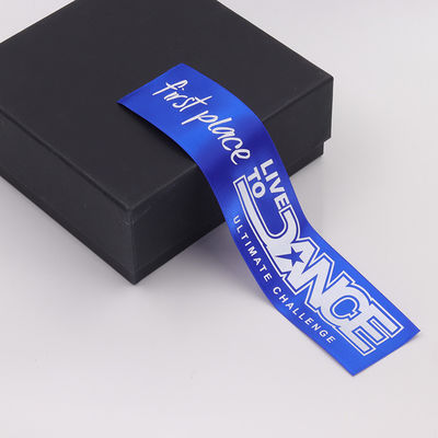 Blauw Groen medaille Award Ribbon Polyester Satin Custom medaille ribbons