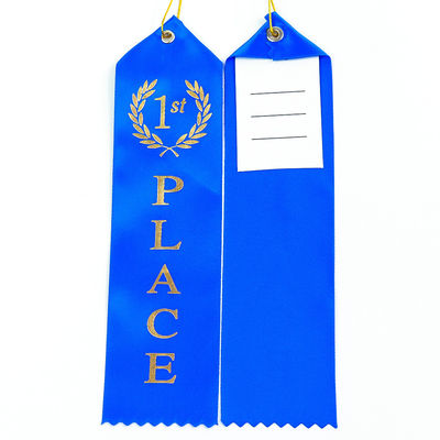 Blauw Groen medaille Award Ribbon Polyester Satin Custom medaille ribbons