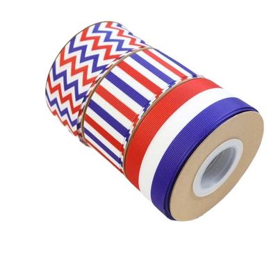 Inkt gedrukt polyester grosgrain lint door de werf aangepast logo
