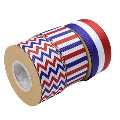 Inkt gedrukt polyester grosgrain lint door de werf aangepast logo