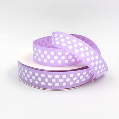 Dot Custom Printed Grosgrain Ribbon Groen ODM Oranje Grosgrain Ribbon