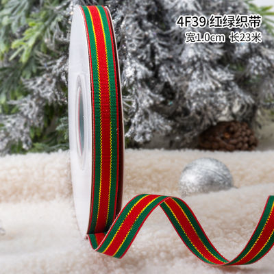 2 cm 2,5 cm Kerst Print Ribbons ISO14001 Gepersonaliseerd Kerst Ribbon