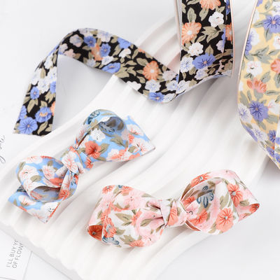 Flower Blossom Printed Cotton Ribbon 25mm Gepersonaliseerd Gift Ribbon