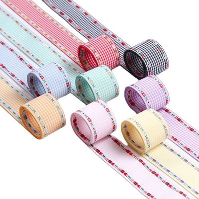 7 mm-38 mm blauw geborduurd lint ISO9001 geborduurd bloemen lint