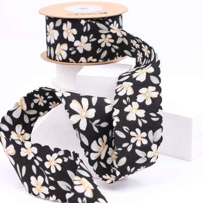 Bloemen gepersonaliseerde grofkorrel lint weef rand lint voor cadeau verpakking